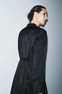 ZW COLLECTION LIMITED EDITION CRINKLED SATIN EFFECT DRESS