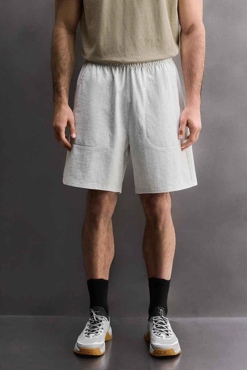 9" COTTON JOGGER SHORTS