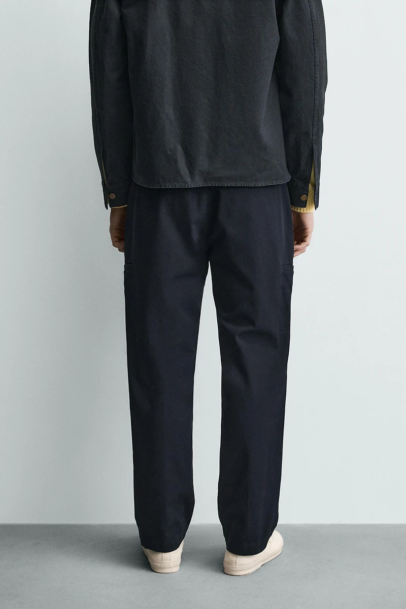 STRAIGHT FIT CARGO PANTS