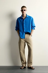 100% LINEN RELAXED FIT SHIRT