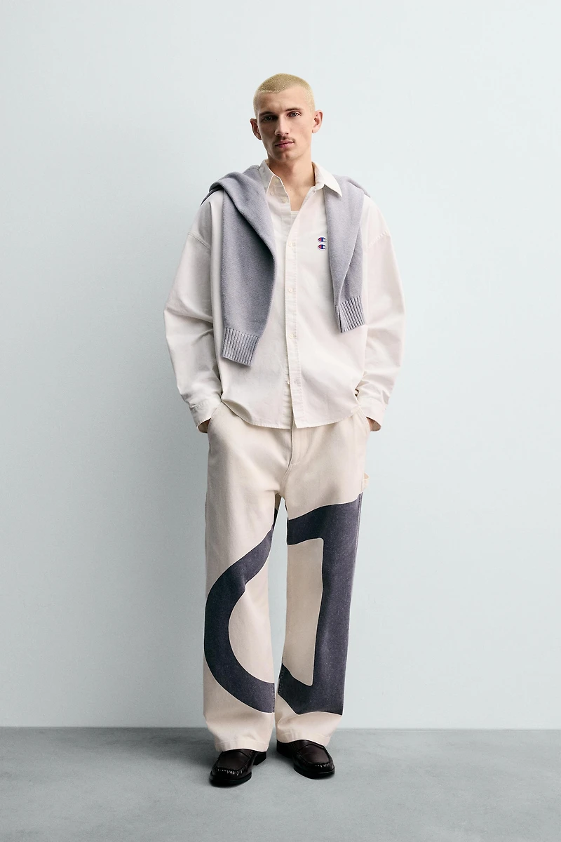 CHEMISE OXFORD À PIÈCES CHAMPION ® X ZARA
