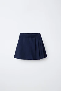 PLEATED KNIT SKIRT