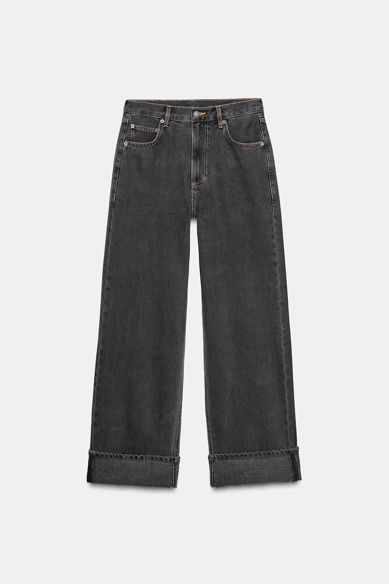 ZW COLLECTION MID-RISE BAGGY JEANS