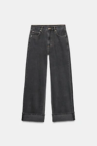 ZW COLLECTION MID-RISE BAGGY JEANS