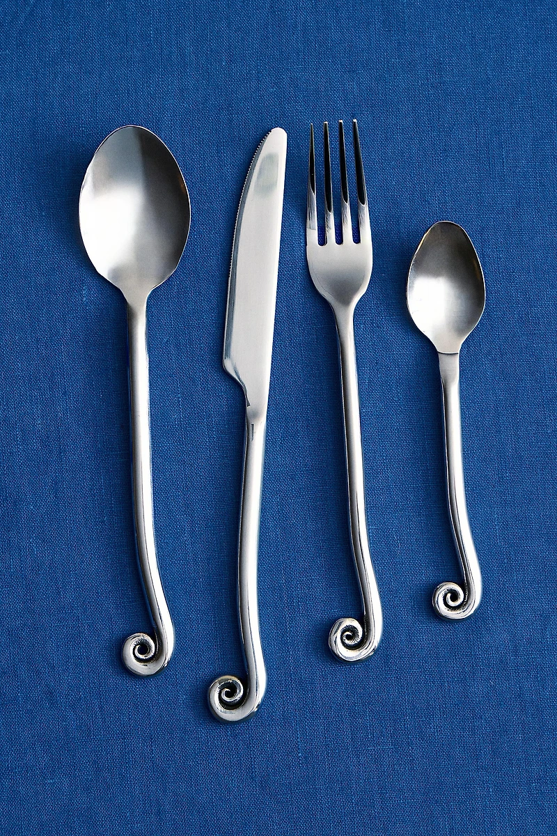 SPIRAL FLATWARE SET (SET OF 4)