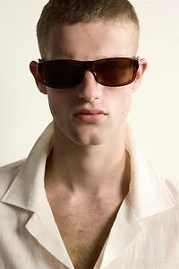 RELAXED FIT COTTON-LINEN JACQUARD SHIRT