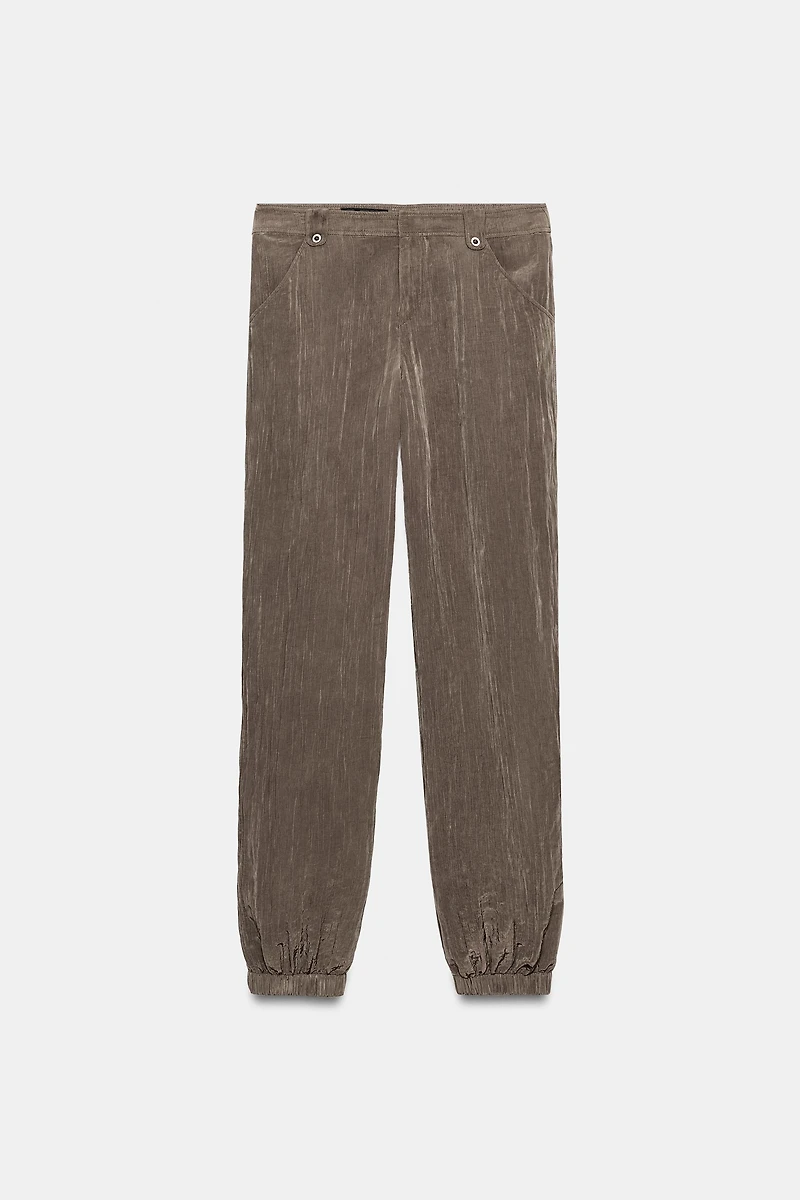 FLOWY TEXTURED PANTS