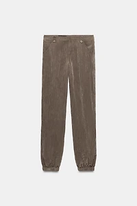 FLOWY TEXTURED PANTS