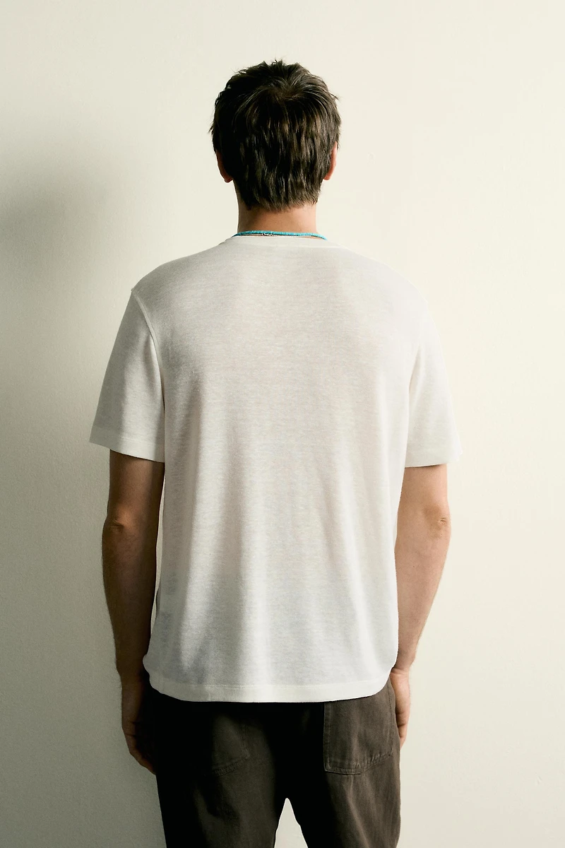 T-SHIRT REGULAR FIT CHANVRE - VISCOSE