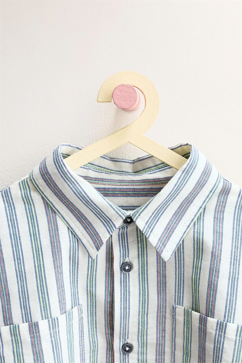 ZARA TIMELESS - STRIPED POCKET SHIRT