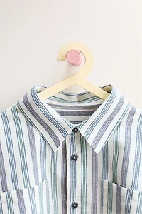 ZARA TIMELESS - STRIPED POCKET SHIRT