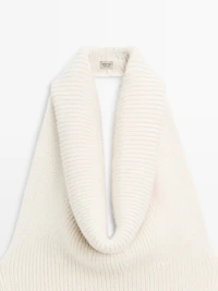 Knit alpaca and silk halter top - LIMITED