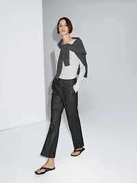 Mid-rise bell bottom jeans