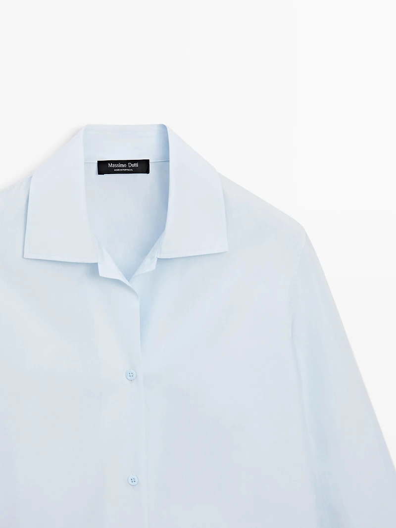 100% cotton poplin shirt