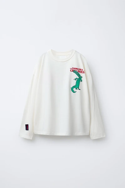 THE ENORMOUS CROCODILE ROALD DAHL © PRINTED T-SHIRT