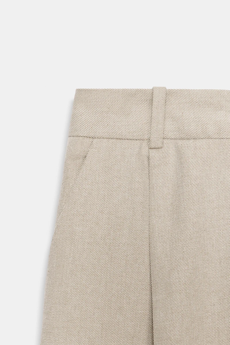 PANTALON DROIT À PINCES