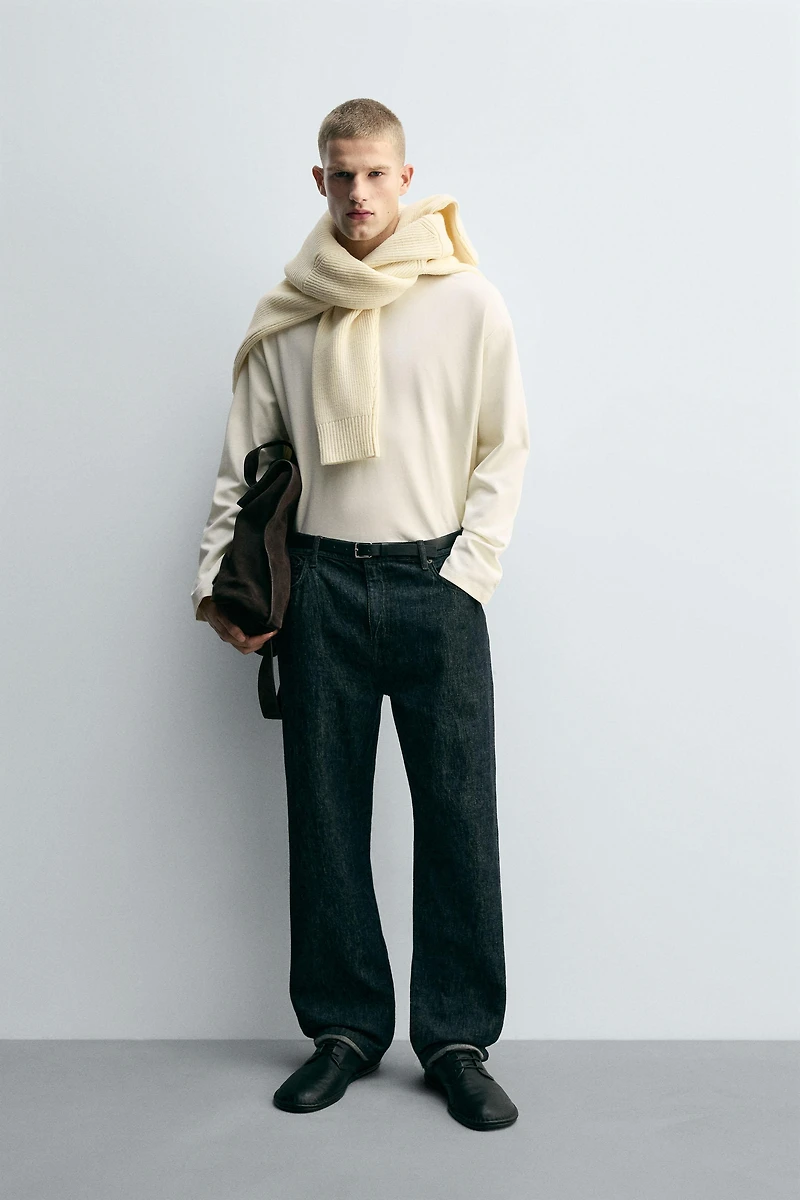 T-SHIRT À FINITIONS DOUBLES EN CONTRASTE