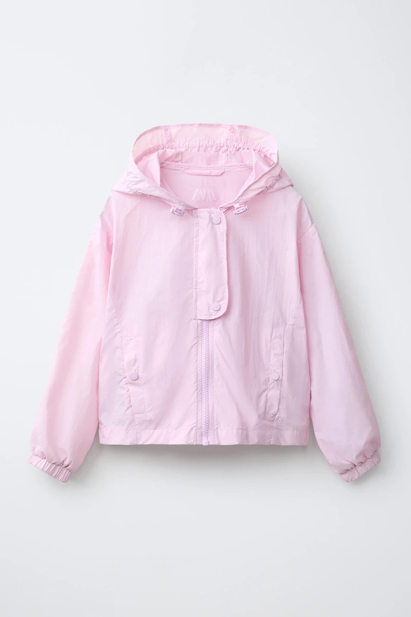 WATER REPELLENT HOODED RAINCOAT