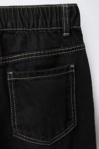 RUFFLED HEM CULOTTE JEANS