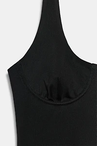 POLYAMIDE HALTER TOP
