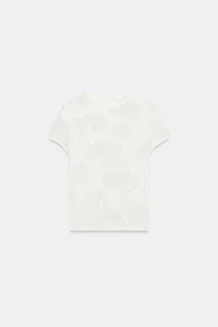COMBINATION RIPPED T-SHIRT