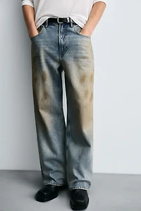 VINTAGE EFFECT BAGGY FIT JEANS