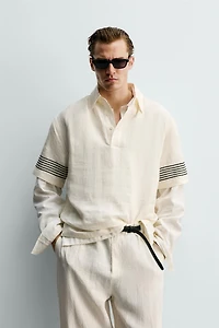 100% LINEN POLO SHIRT
