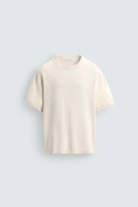 T-SHIRT EN MAILLE LÉGÈRE DE COTON