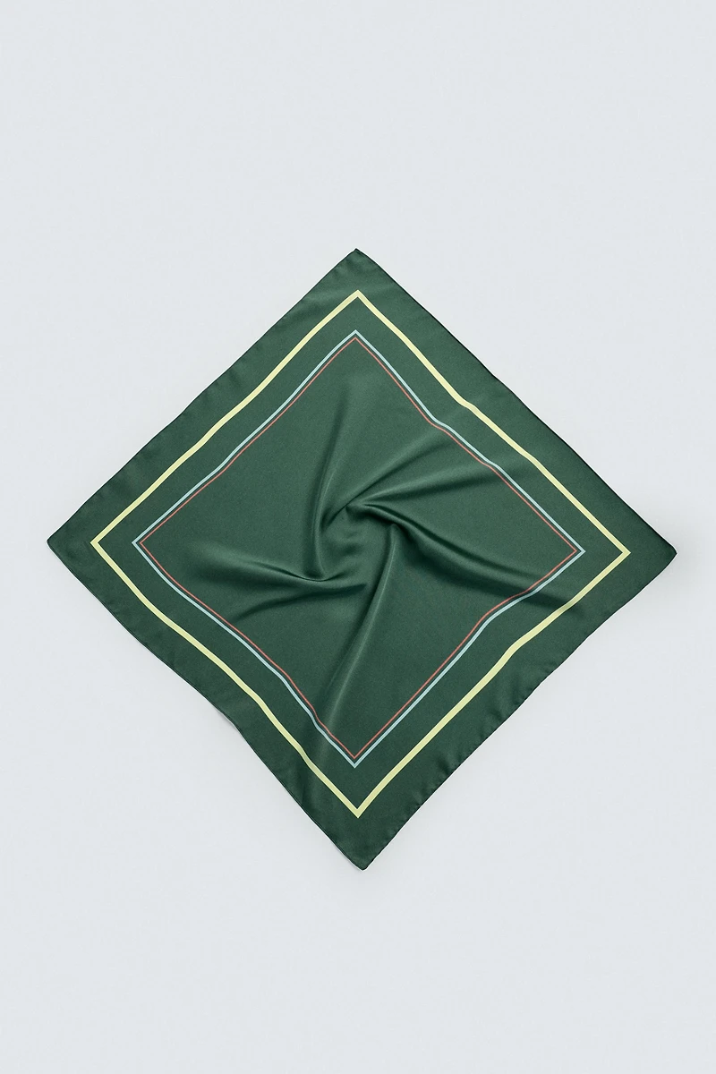 GEOMETRIC PRINT FLOWY BANDANA