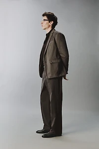 WASHED EFFECT SUIT PANTS
