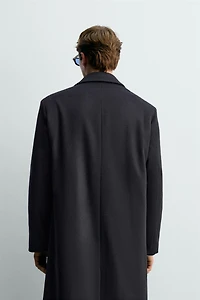 MANTEAU CROISÉ MÉLANGE DE LAINE AARON LEVINE X ZARA