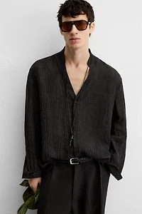 CHEMISE STRUCTURÉE SEMI-TRANSPARENTE