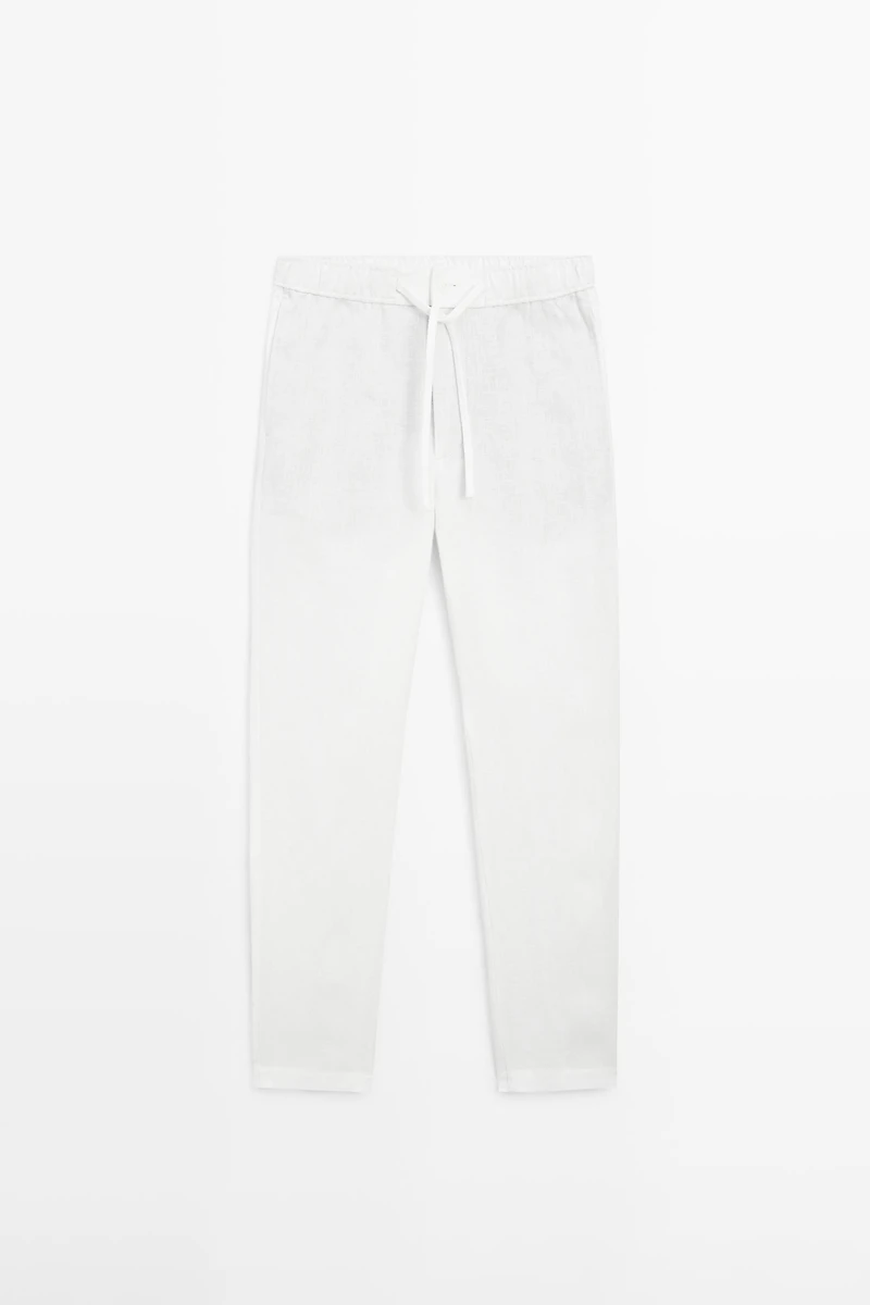 Pantalon de jogging en lin