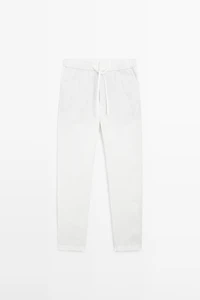 Pantalon de jogging en lin