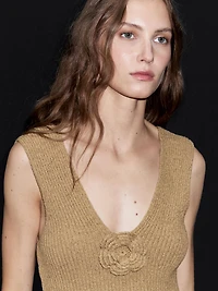 Top fleur coton