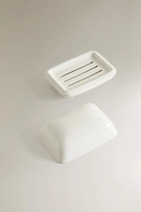 CERAMIC BATHROOM SOAP DISH WITH LID