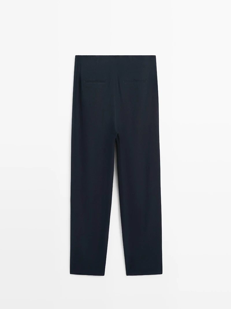 Linen suit trousers