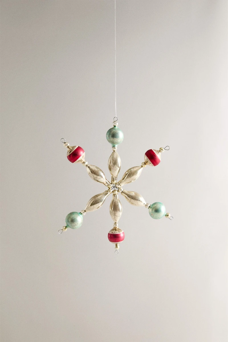 STAR BAUBLE CHRISTMAS TREE DECORATION