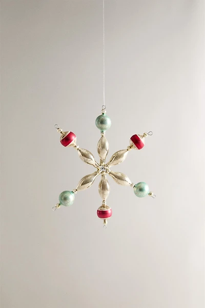 STAR BAUBLE CHRISTMAS TREE DECORATION