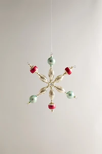 STAR BAUBLE CHRISTMAS TREE DECORATION