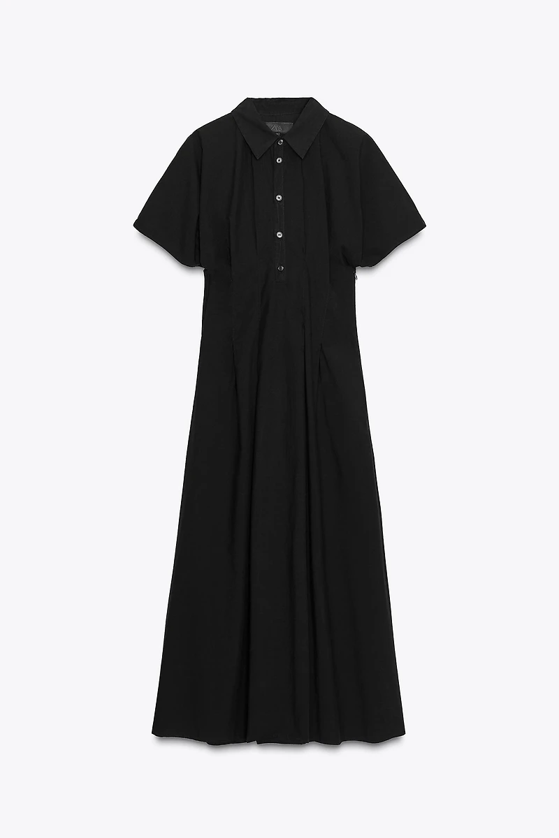 ZW COLLECTION SHORT SLEEVE POPLIN DRESS