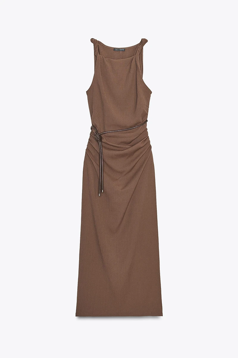 TEXTURED MAXI DRESS