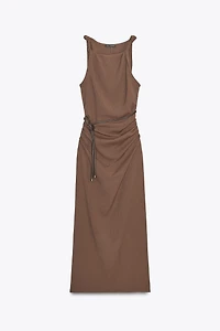 TEXTURED MAXI DRESS