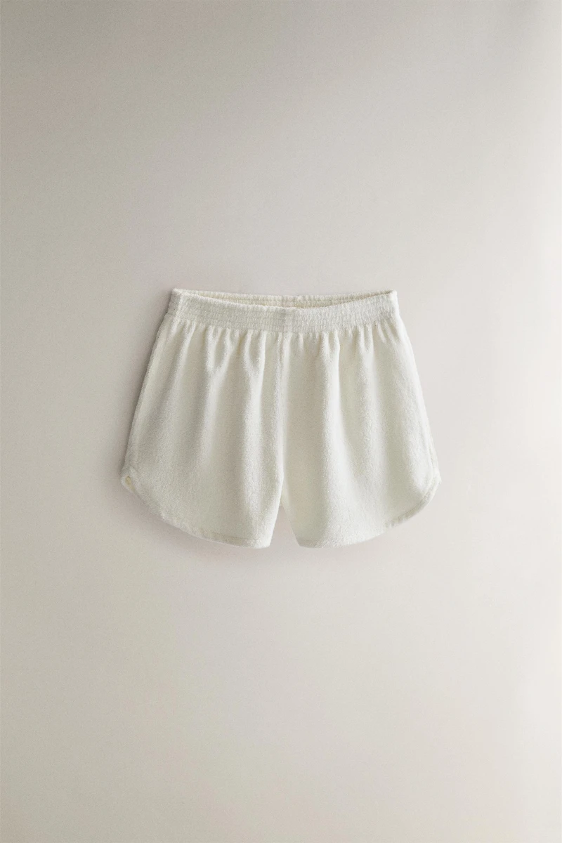 COTTON TERRYCLOTH BEACH SHORTS