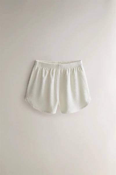 COTTON TERRYCLOTH BEACH SHORTS