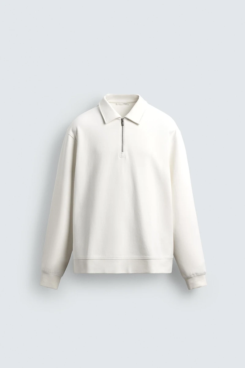 SWEAT POLO INTERLOCK ZIPPÉ