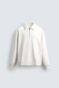 SWEAT POLO INTERLOCK ZIPPÉ