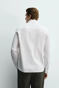 REGULAR FIT WRINKLE EFFECT SHIRT