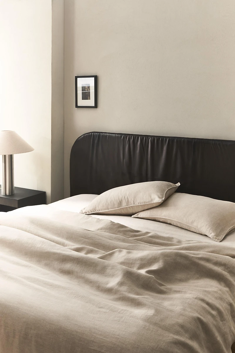 WASHED LINEN DUVET COVER (160 GxM²)