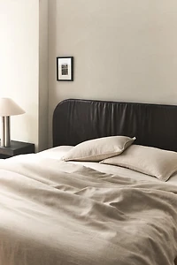 WASHED LINEN DUVET COVER (160 GxM²)